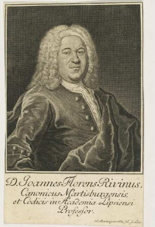 Bildnis des Joannes Florens Rivinus