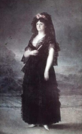 Königin Maria Luisa mit einer Mantille