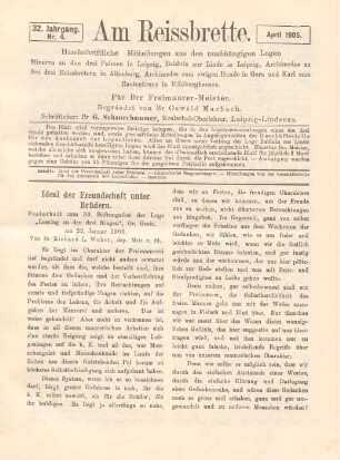 Nr. 4. April 1905.