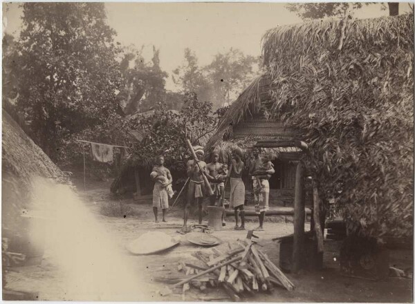 Dorfbewohner aus Surinam (Maroons?)