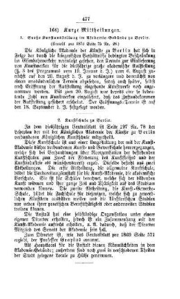 Kurze Mittheilungen : [II. Akademien und Universitäten]