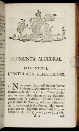 Elementum I.