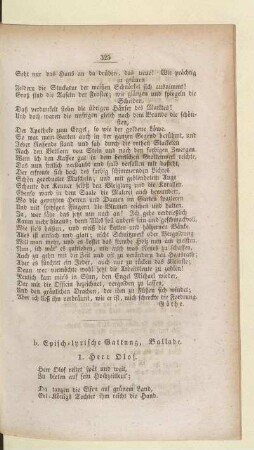 b. Episch-lyrische Gattung, Ballade