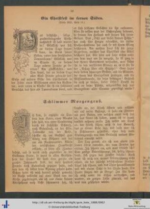 Schlimmer Morgengruß.