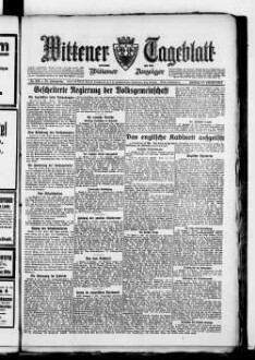 Wittener Tageblatt : verbunden mit der Annener Zeitung