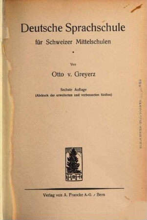 Deutsche Sprachschule für Schweizer Mittelschulen