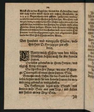70-71, Der hundert und vierzigste Psalm