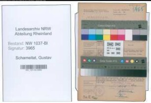 Entnazifizierung Gustav Schameitat , geb. 06.10.1893 (Haendler)