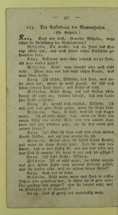 125. Die Aufhebung der Gemeinheiten