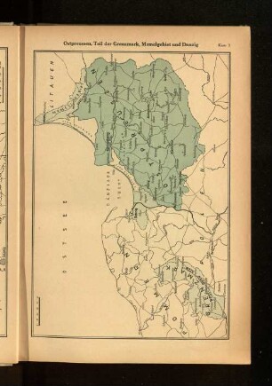 Ostpreussen, Teil der Grenzmark, Memelgebiet und Danzig