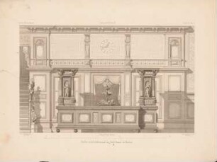 Buffet und -wand im Café Bauer, Berlin: Ansicht (aus: Architektonisches Skizzenbuch, H. 151/4, 1878)