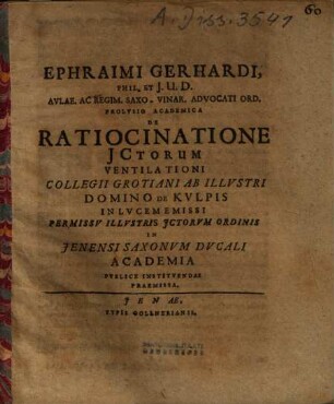 De ratiocinatione Ictorum