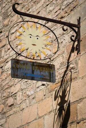 Frankreich. Midi Pyrenees. Tarn. Cordes sur Ciel. Mittelalterliche Stadt.