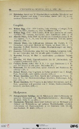 Skulpturen (Nr. 179-183)