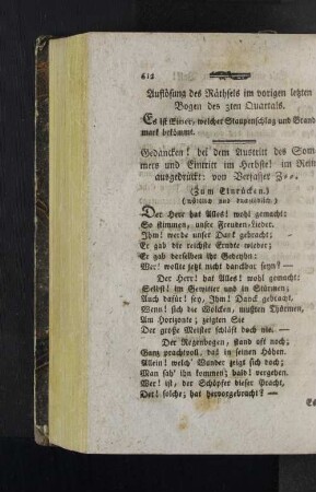 [Erster Bogen. - Dreyzehnter Bogen.]