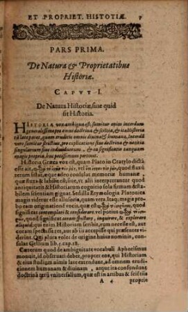 De natura et proprietatibus historiae Commentarius