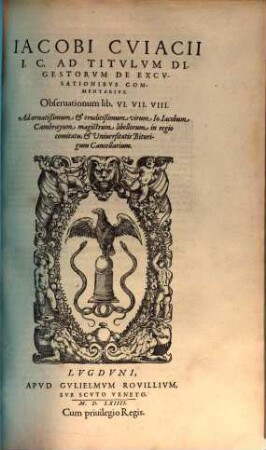 Ad Titulum Digestorum de excusationibus Commentarius