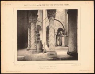 St. Godehard, Hildesheim: Innenansicht Umgang östlicher Chor (aus: Blätter für Architektur und Kunsthandwerk, 3. Jg., 1890, Tafel 15)