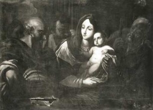 Unbekannter Maler: Anbetung der Hirten? Öl auf Leinwand. Dresden: Gemäldegalerie Alte Meister 52/113