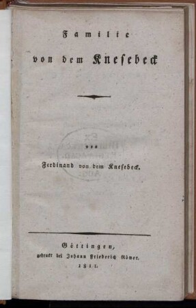 Familie von dem Knesebeck