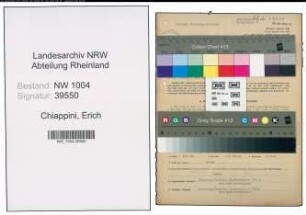 Entnazifizierung Erich Chiappini , geb. 21.04.1908 (Postarbeiter)