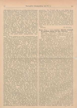 542-544 [Rezension] Bauer, Hans, Historische Grammatik der hebräischen Sprache des Alten Testaments. I. Bd.: Einleitung. Schriftlehre. Laut- und Formenlehre