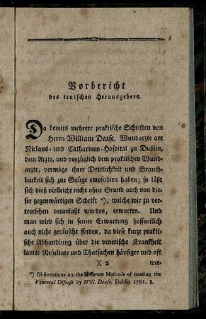 Vorbericht des teutschen Herausgebers.