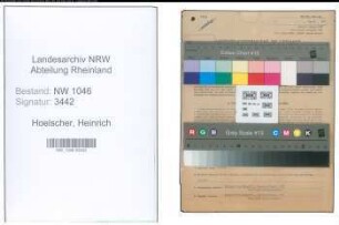 Entnazifizierung Heinrich Hoelscher , geb. 08.03.1910 (Uhrmacher)