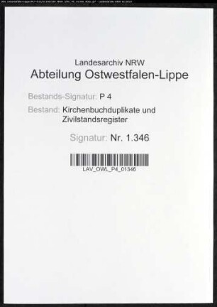 Kirchenbuchduplikat der evangelischen Gemeinde Oestrich (GHT 1863-1864). (Gemeinde: Oestrich, evangelische Gemeinde)