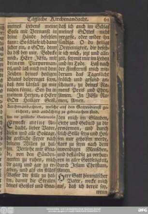 Kirchenandachten, welche auf den Gottesdienst gerichtet, und andächtig zu gebrauchen sind.