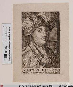 Bildnis Mehmed IV., Sultan der Türkei (reg. 1648-87)