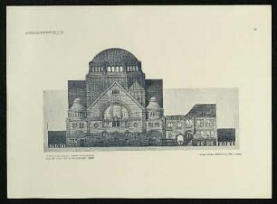 Tafel 40: Wettbewerb für die Synagoge in Düsseldorf