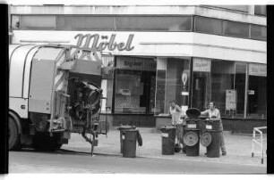 Kleinbildnegativ: Müllabfuhr, 1975