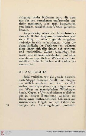 XI. Antiochia