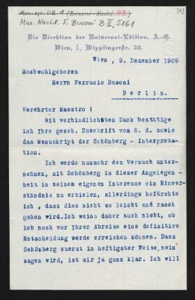 Brief an Ferruccio Busoni : 09.12.1909