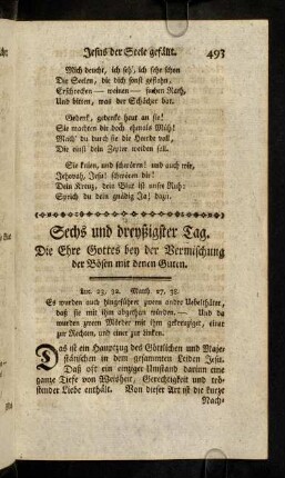 493-505, XXXVI. Die Ehre Gottes bey der ...