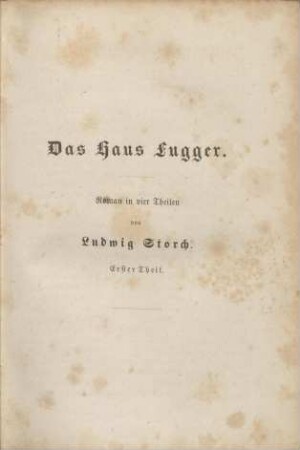 Das Haus Fugger.