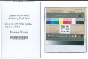 Entnazifizierung Hedwig Boening , geb. 06.02.1898 (Studienraetin)