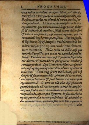 Oratio auspicalis in laudem tituli de verborum significatione