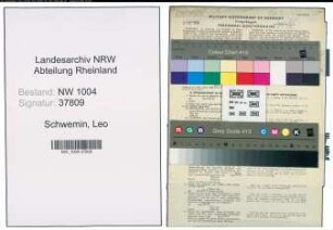 Entnazifizierung Leo Schwemin , geb. 11.04.1887 (Lehrer)
