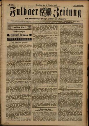 Zweite Ausgabe vom Samstag, den 02. Oktober 1897.