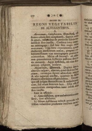 Sectio III. Regni Vegetabilis De Alterantibus