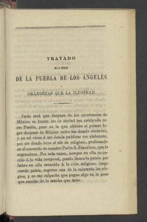 Tratado de la Ciudad de la Puebla de Los Angeles