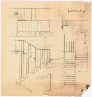 Gymnastikschule, Schwarzerden/Rhön: Technischer Plan Schlosserarbeiten 1:10