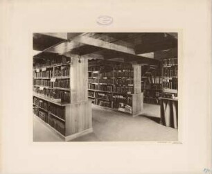 Dienstgebäude für das Preußische Staatsministerium, Berlin General-Lotterie-Direktion: Innenansicht Bibliothek