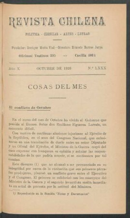 Cosasa del mes