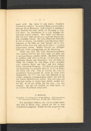 3. Abschnitt. Organische und unorganische Körpersubstanz. Zusammensetzung der organischen Substanzen: Eiweiß, Fett , Kohlenhydrate