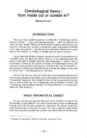 57-64, 4. Criminological Theory: From inside out or outside in?