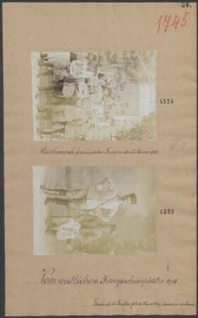 Durchmarsch französischer Truppen durch Couvin 1914