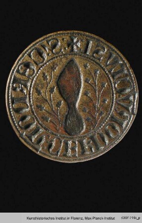 Siegelstempel des Schusters Cerdone de' Cerdoni aus Chiusi